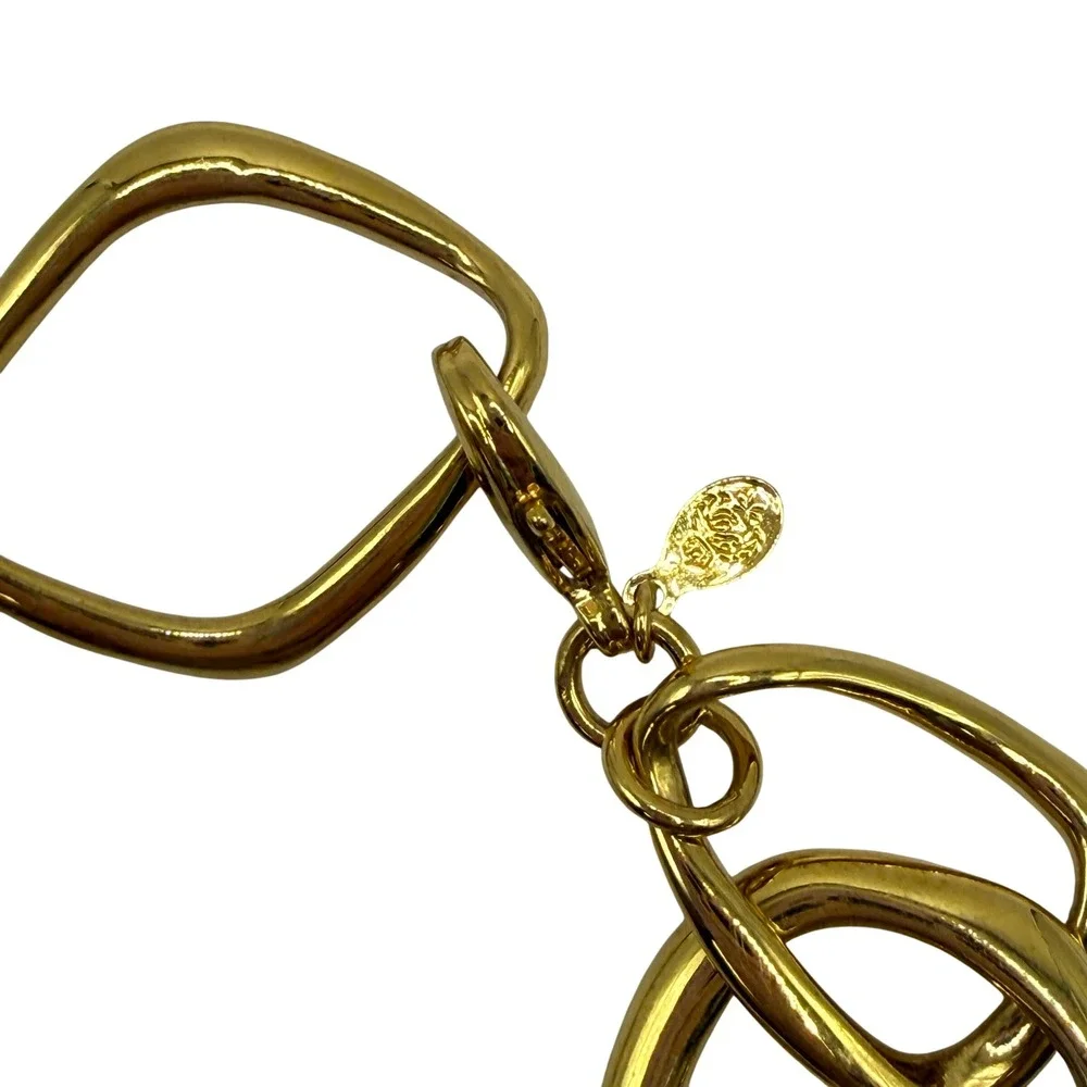 Chunky‎ Gold Link Statement Modern Organic Bracelet Chico's